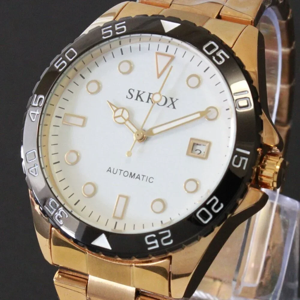 Men's Diver Style Watch Rotating Bezel Automatic 42mm